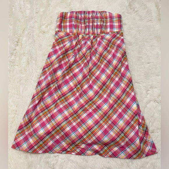 NEW Lilly Pulitzer Gweneth Strapless Dress in Patio Plaid, Women's size 10 - Picture 4 of 16